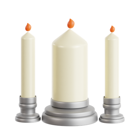 Wedding Candle  3D Icon