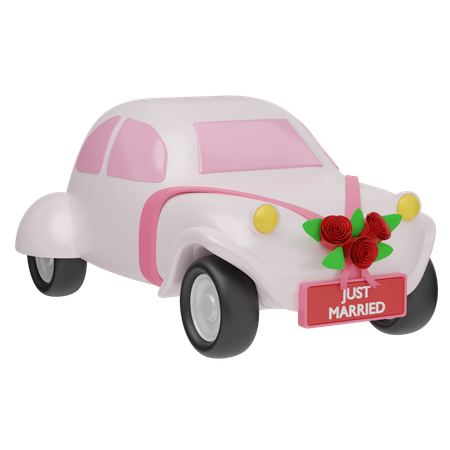 Wedding Car  3D Icon