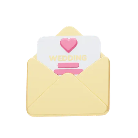 Wedding Card  3D Icon