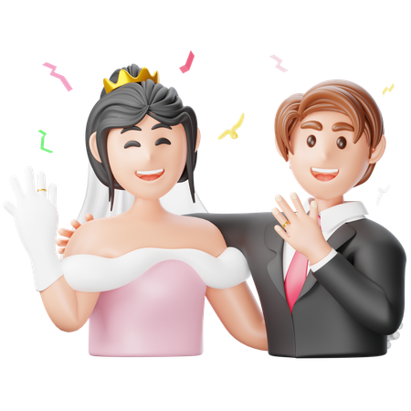 Wedding Celebration  3D Icon