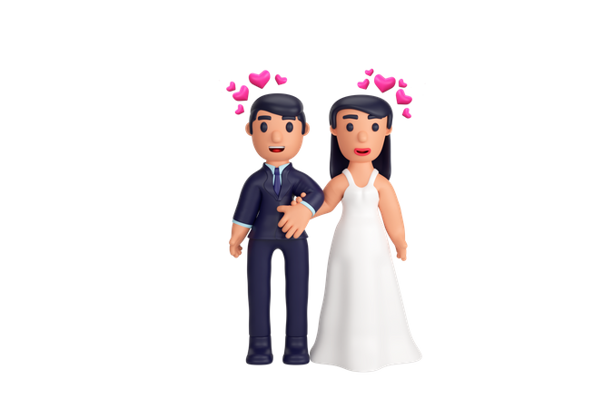 Wedding Ceremony  3D Illustration