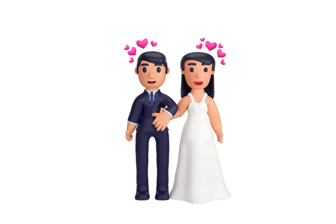 Wedding Ceremony  3D Illustration