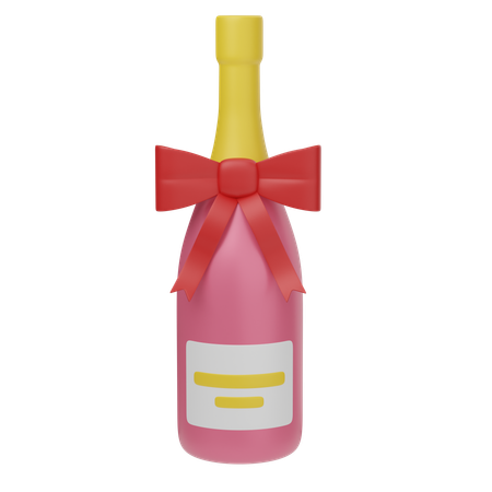 Wedding Champagne  3D Icon