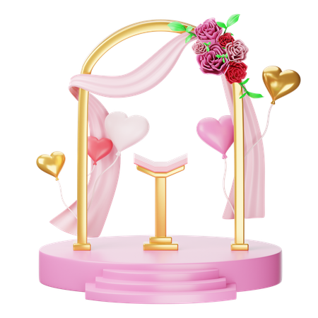 Wedding Decoration  3D Icon