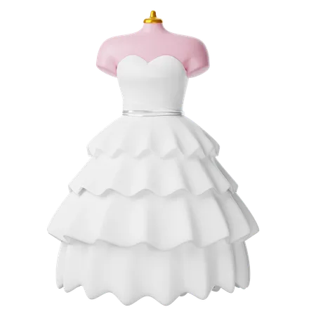 Wedding Dress  3D Icon