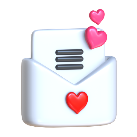 Wedding Email  3D Icon