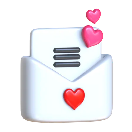 Wedding Email 3 D Wedding Icon 3D Icon