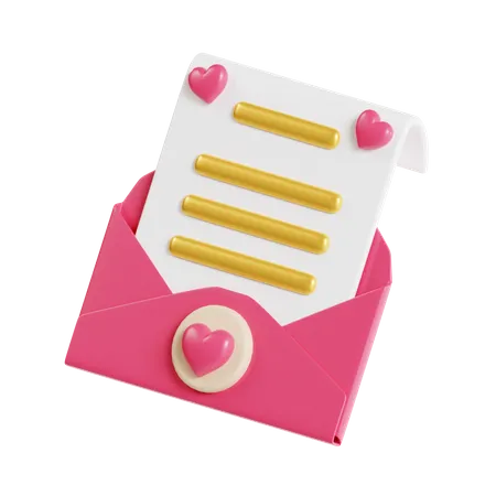 Wedding Email  3D Icon