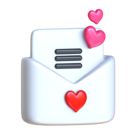 Wedding Email  3D Icon