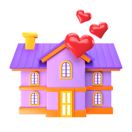 Wedding House  3D Icon