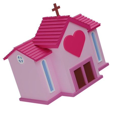 Wedding house  3D Icon