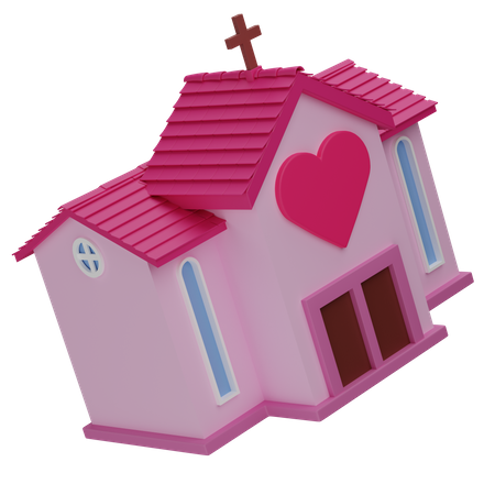 Wedding house  3D Icon