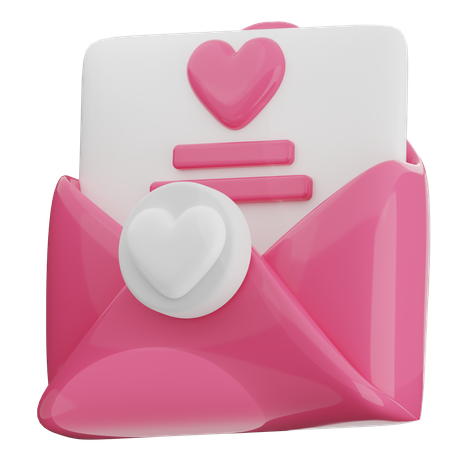 結婚式招待状  3D Icon