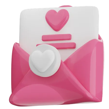 結婚式招待状  3D Icon