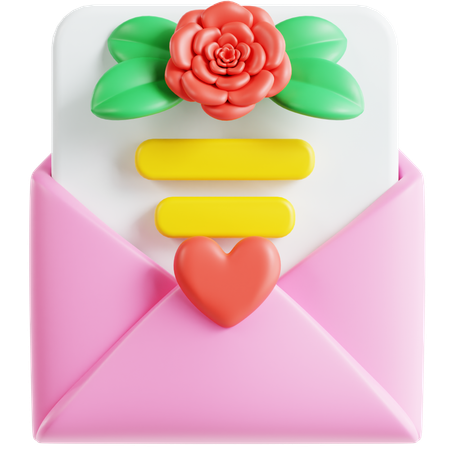 Wedding Invitation  3D Icon