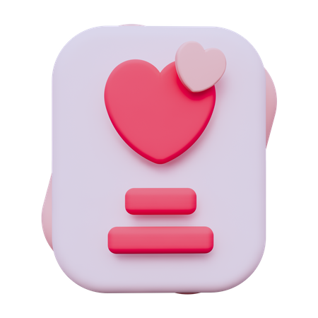 Wedding Invitation  3D Icon