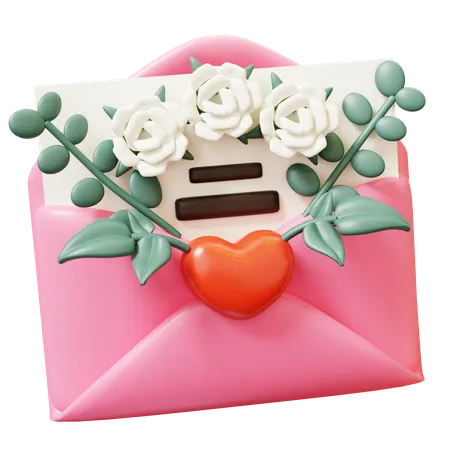 Wedding Invitation Card  3D Icon