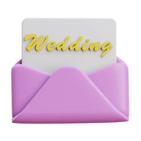 Wedding Letter  3D Icon
