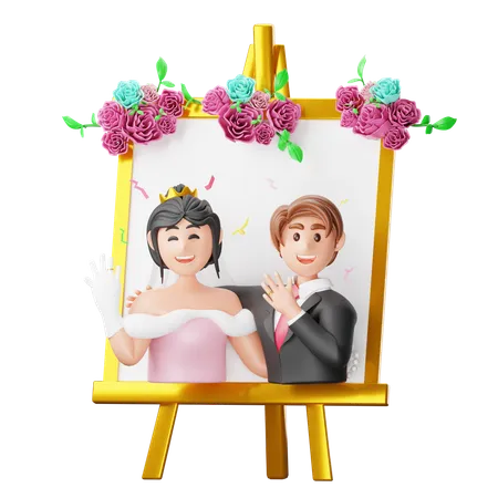 Wedding Photos  3D Icon