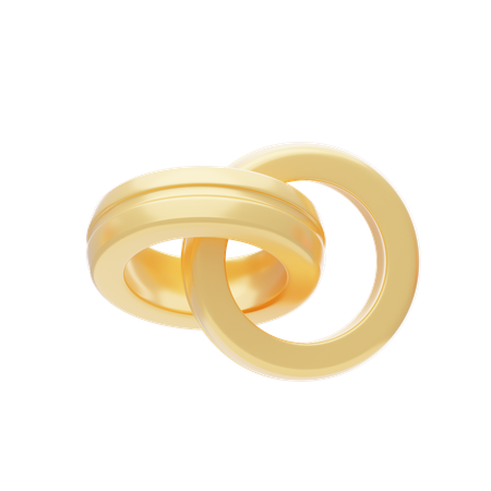 Wedding Ring  3D Icon