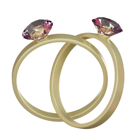 Wedding Ring  3D Icon