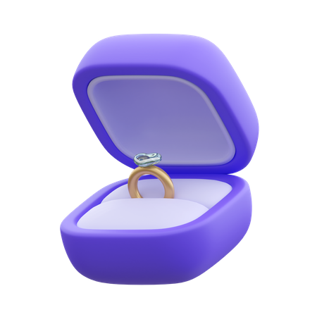 Wedding Ring  3D Icon