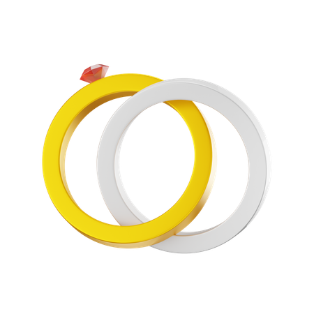 Wedding Ring  3D Icon