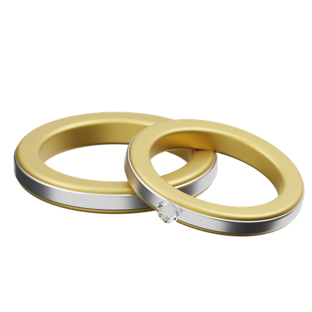 Wedding Ring  3D Icon