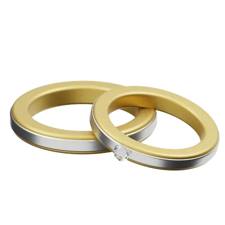 Wedding Ring  3D Icon