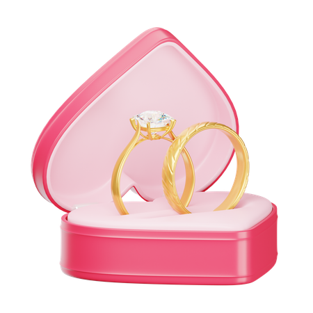 Wedding Ring  3D Icon