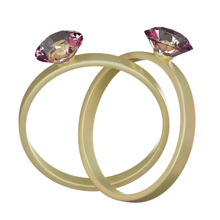 Wedding Ring  3D Icon