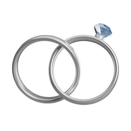 Wedding Ring  3D Icon