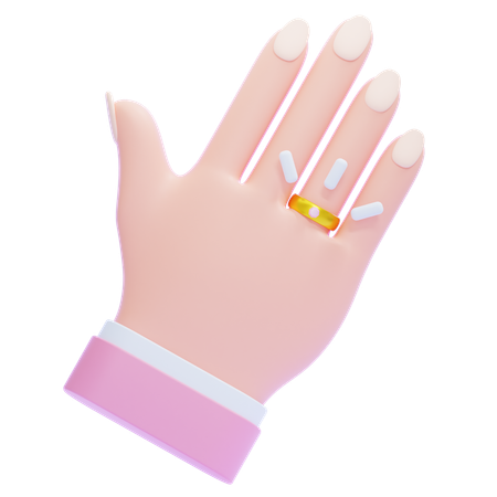 Wedding Ring  3D Icon