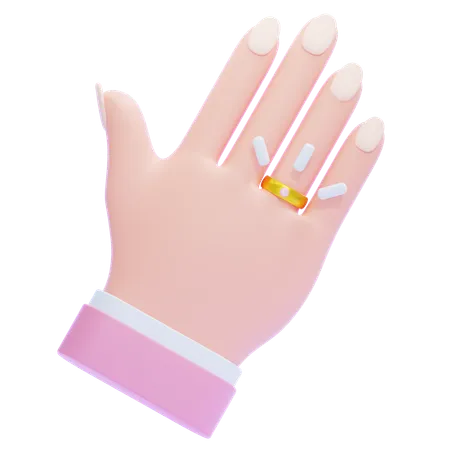 Wedding Ring  3D Icon