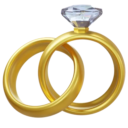 Wedding Ring  3D Icon