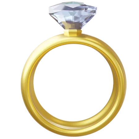 Wedding Ring  3D Icon