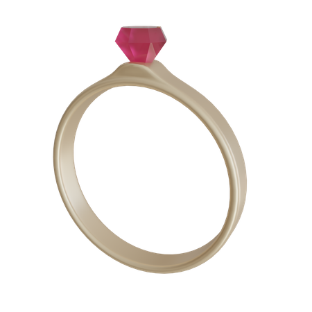 Wedding Ring  3D Icon