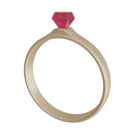 Wedding Ring 3D Icon