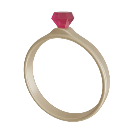 Wedding Ring 3D Icon