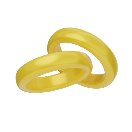 Wedding Rings  3D Icon