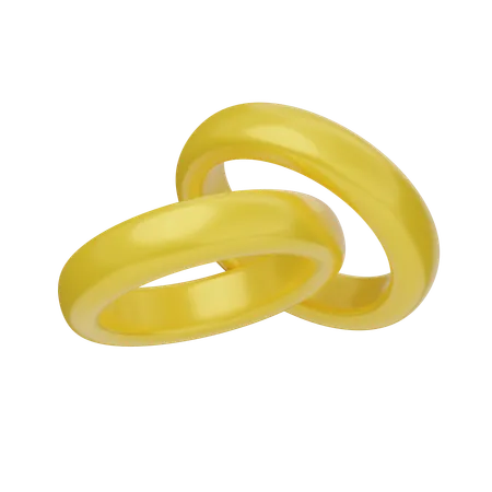 Wedding Rings  3D Icon