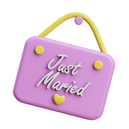 Wedding Sign  3D Icon
