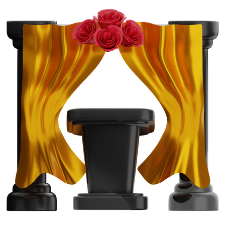 Wedding Stage  3D Icon