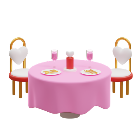 Wedding Table  3D Icon