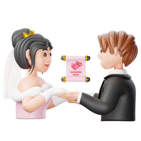 Wedding Vows  3D Icon