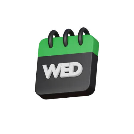 Wednesday Month 3 D Icon 3D Icon