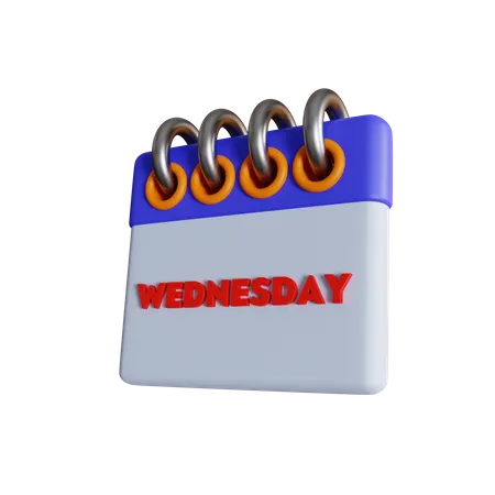 Wednesday  3D Icon