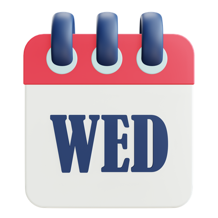 Wednesday  3D Icon