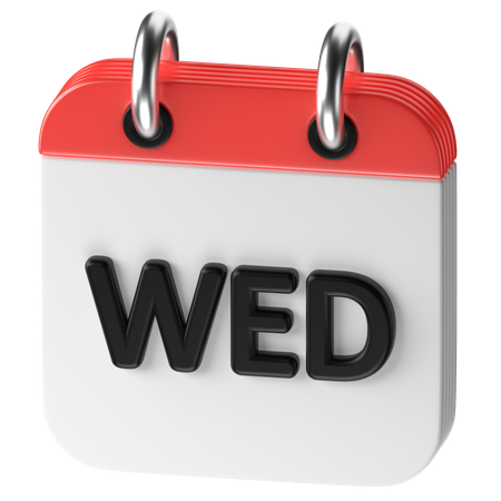 Wednesday  3D Icon