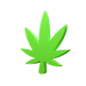 3d cannabis logo